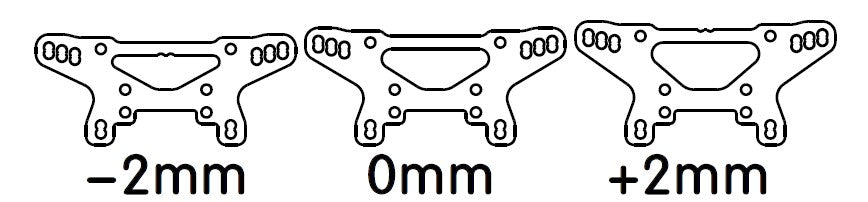#AU03713a CARBON SHOCK TOWER FRONT -2MM OFFSET
