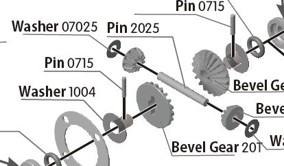 Shim/Washer 07025(for Diff Spider Gear 10T)