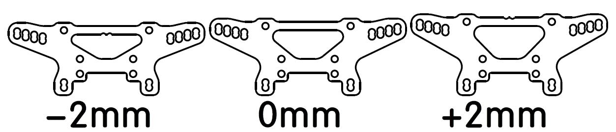 #AU03714a CARBON SHOCK TOWER REAR +2MM OFFSET