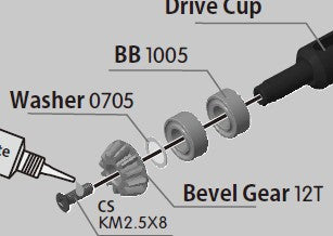 Shim/Washer 0705(For Bevel Gear 12T)